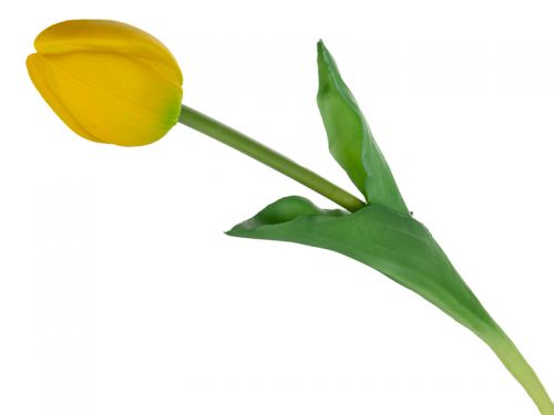 Тюльпан жовтий 43 см (шовк штучний)