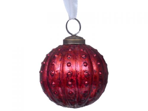 Ялинкова іграшка 8см червоний