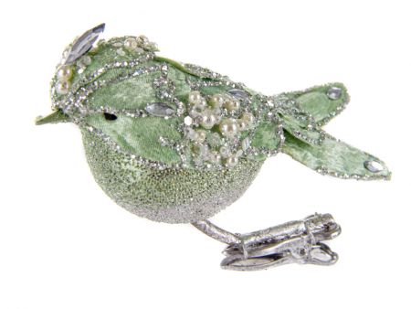 Ялинкова прикраса пташка декоративна 15х5см