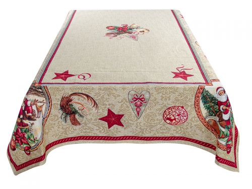 Скатертина гобеленова "Santa Claus" 140x320 см