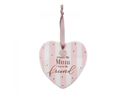 Декоративне серце "Мама - мій найкращий друг" 12см