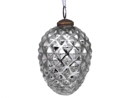 Ялинкова іграшка 10см срібло