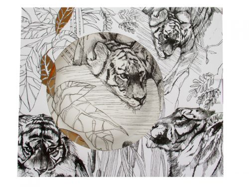 Блюдо для торта з лопаткою "WILD STORIES" 26 см