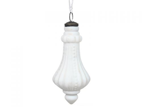 Ялинкова іграшка 15см білий