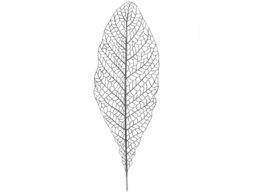 Декоративна гілочка срібло з глітером, 80см