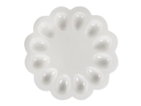 Підставка під яйця біла 30х30х3см