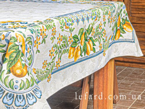 Скатертина гобелен "Цитрус" 100х100см