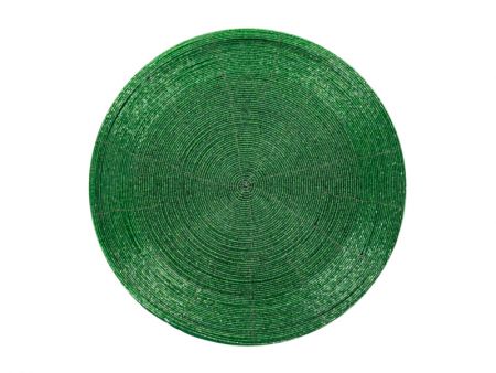 Плейсмат бісер 35см зелений