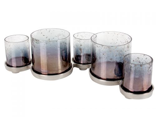 Підсвічник на 5 свічок зі склом