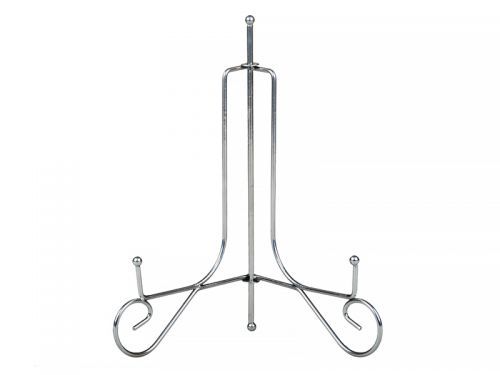 Підставка для декор.тарілок 20 см. срібло