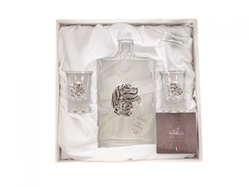 Набір для горілки штоф и 2 чарок Собака