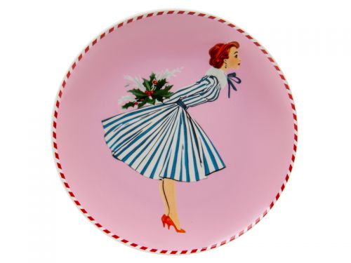 Набір з 2-х тарілок "Miss Christmas" 20,5см