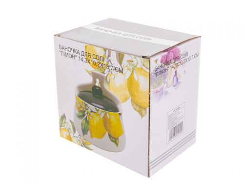 Баночка для солі "Лiмон" 14,3x10,2x13,7 см