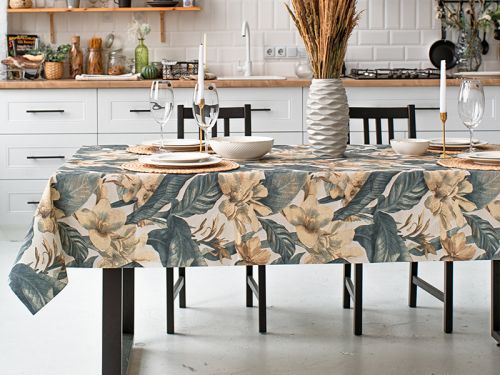 Скатертина водовідштовхувальна "VERSALLES FLOR OCEANO" 140Х240СМ