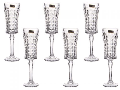 Келихи для шампанського 120 мл Diamond 6шт