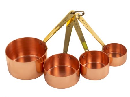 Набір мідних ложек 4 шт (30 мл., 60 мл., 90 мл., 180 мл.)