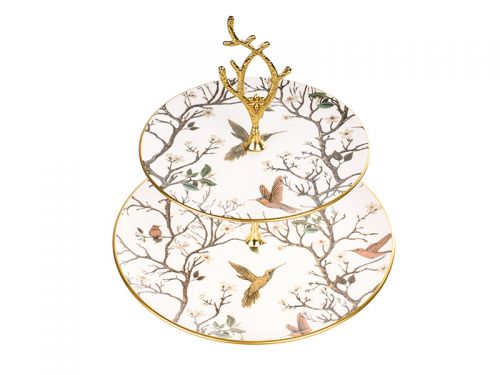 Блюдо двоярусне "Bird" 19см та 26см