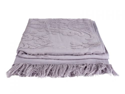 Рушник arya 70x140см сірий isabel soft