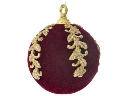 Набір з 3-х куль бургунди, 10см