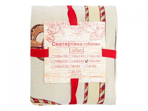 Скатертина новорічна гобеленова BISQUIT 140х180 см