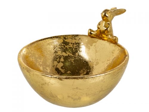 Блюдо "Золотий кролик" 15х13х9,6 см