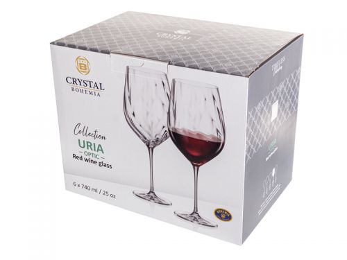 Набір келихів для вина "URIA OPTIC" 740 мл 6шт