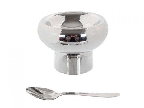 Креманка з подвійними стінками 10Х12 см (нержавіюча сталь) Срібло