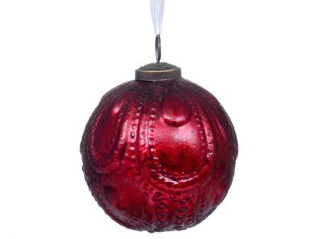 Ялинкова іграшка 10см червоний