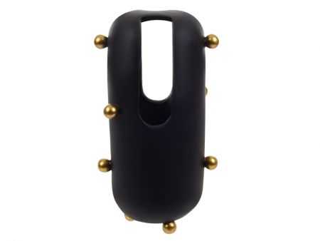 Ваза 17x13,5x30см чорна