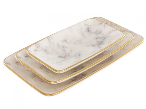 Набір блюд "Marble" 10х17см 14,5х25см 17х30см