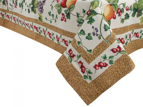 Скатертина гобелен "Гранати" 140x180см