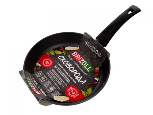 Сковорода алюмінієва 22 см з антипригарним покриттям, GRAPHITE, soft touch