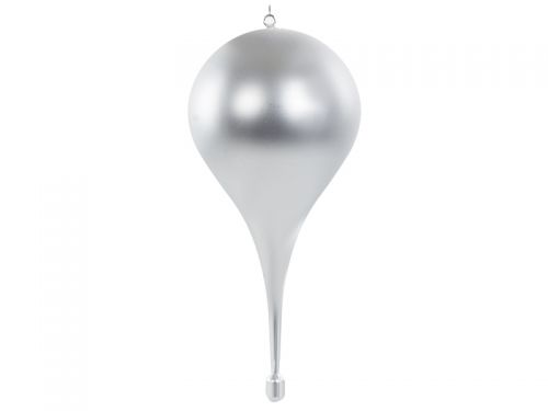 Декоративна прикраса 30 см срібло (пластик)