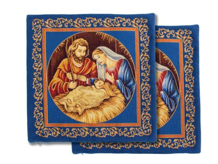 Наволочка гобелен Sagrada Familia lurex  45х45см