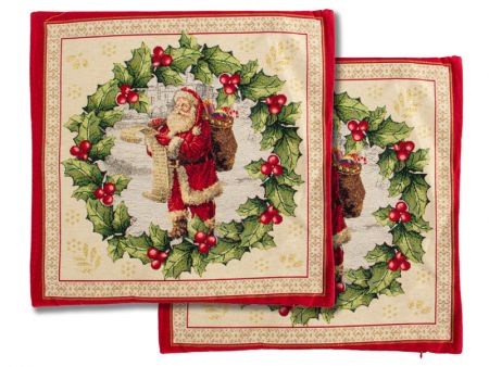 Наволочка гобелен Lazzara lurex 47*47см