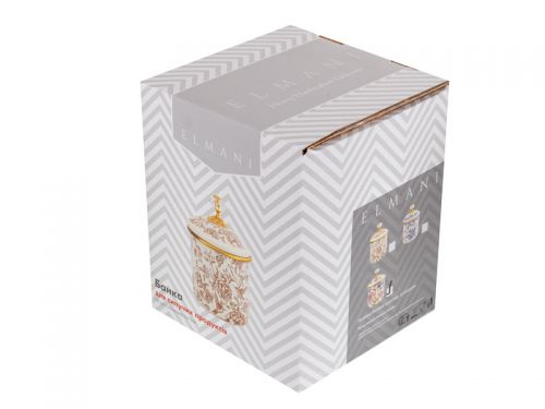 Банка для сипучих продуктів "Peony" ELMANI з кришкою 12X12см, 1,25 л