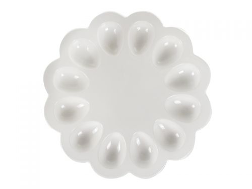 Підставка під яйця біла 30х30х3см