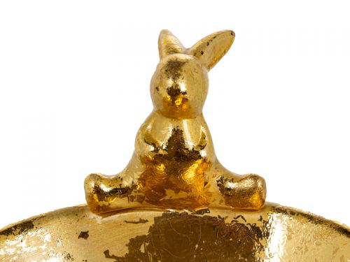 Блюдо "Золотий кролик" 15х13х9,6 см