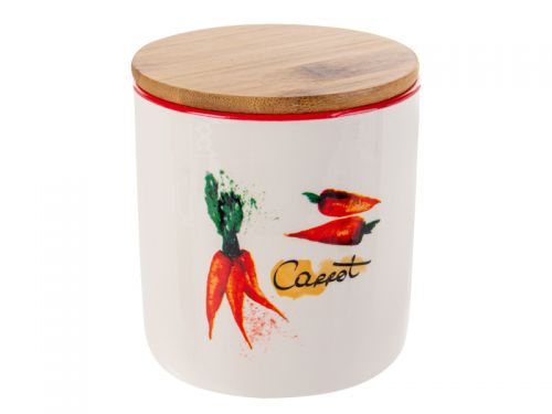 Набір банок для сипучих з 3-х шт  "Hot vegetables" 450мл 10x11см