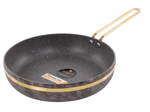 Набiр з 4 пр. Brioni "Royal Stone Sandstone gold" (Каструля 18 см 2,5 л/ каструля 20 см 3 л/ сковоро