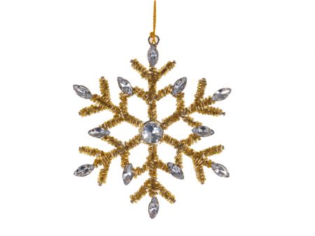 Декоративна прикраса 10 см золото