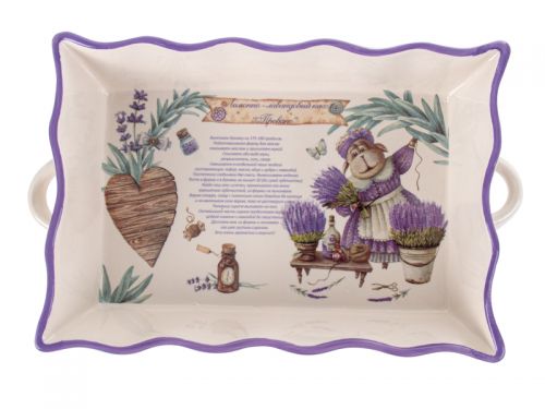 Блюдо для запікання "Лавандові історії" 29x18,5x6см