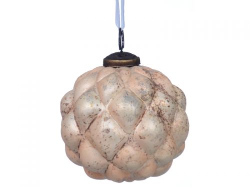 Ялинкова іграшка 10см рожеве золото