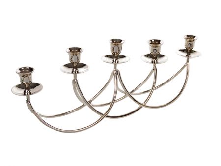 Підсвічник латунь на 5 свічок 41х16 см