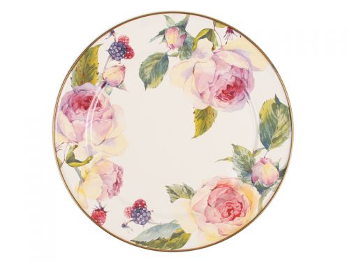 Тортовница емальований ELMANI з кришкою на ніжці, Діаметр=30см