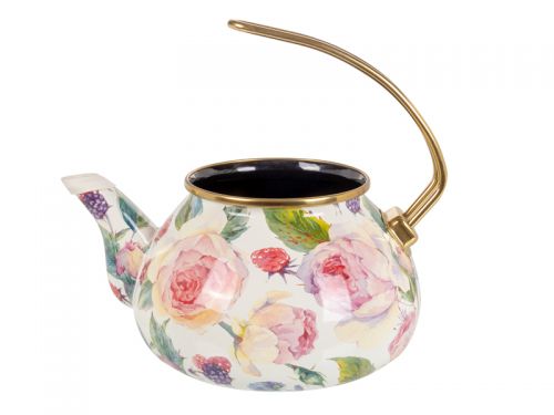 Чайник емальований "Рeony" Еlmani з кришкою, 2,2л