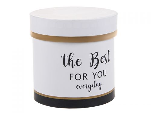 Подарункова коробка кругла 12х12х12см