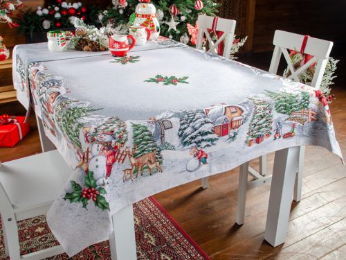 Скатертина гобеленова "СOTTAGE" 140х140 см