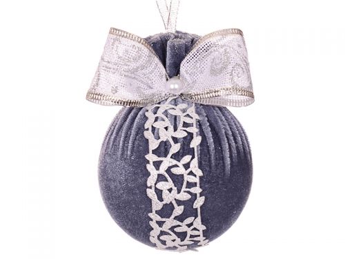 Ялинкова куля Ø 8 см з перлиною 