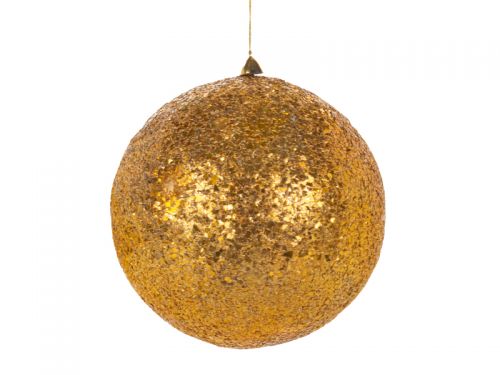 Прикраса декоративна куля золото 20см